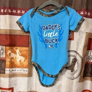 Daddy’s little buck onesie